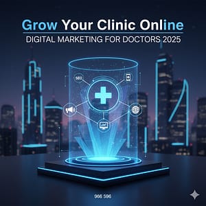 Digital Marketing for Doctors: Grow Your Clinic in 2025 Doctor using digital marketing to grow clinic online with SEO and Google Ads.
